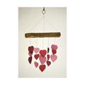 Gift Essentials Pink & Red Heart Driftwood Chime GEBLUEG562